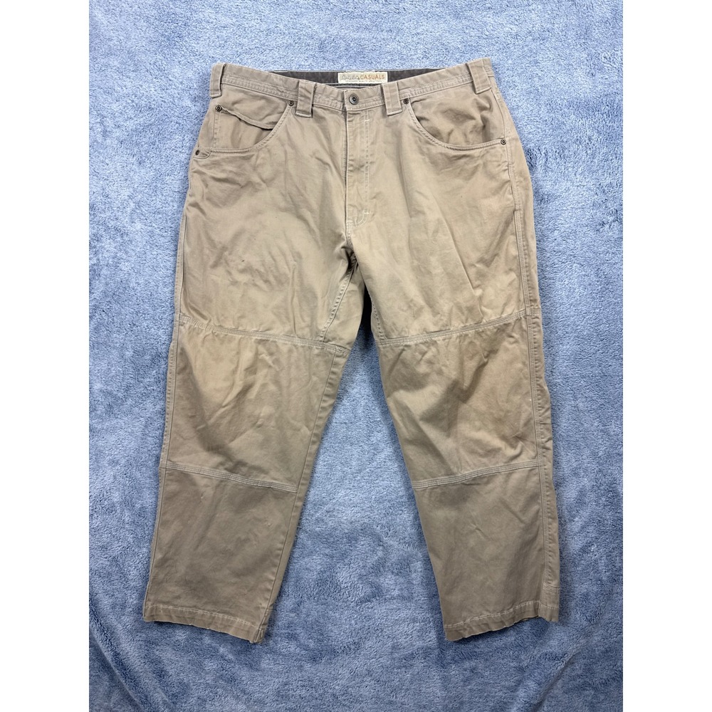 Cabela's Mens 40x29 Tan Utility Pants Reinforced Knee Workwear 905811
